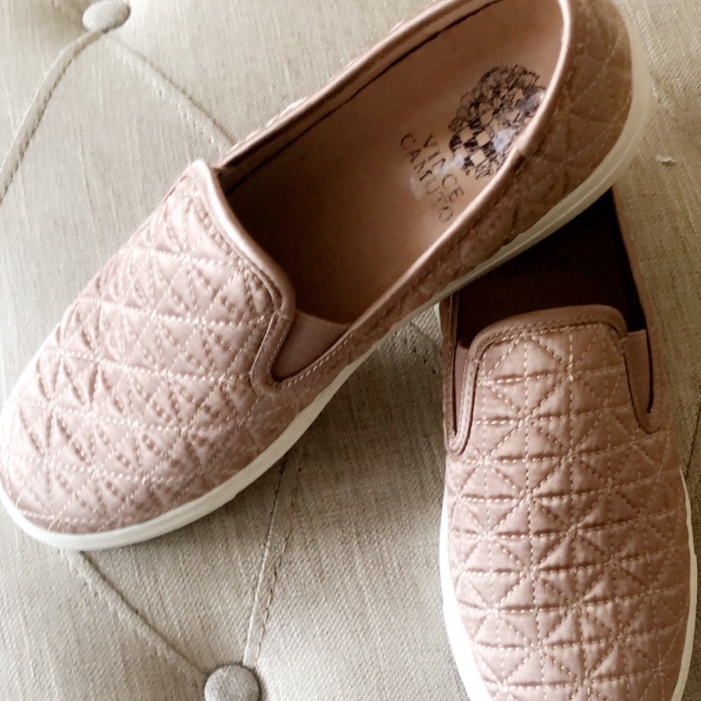 Vince Camuto Pink Quilted Slides